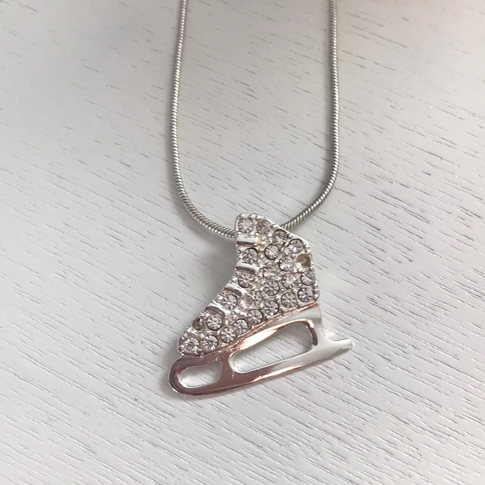 Ice skate necklace